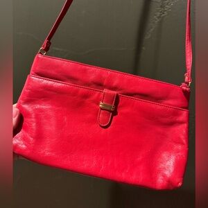 Vintage Red Leather Shoulder/Crossbody